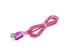 Cablu Iphone gros gumat roz