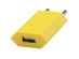 Incarcator retea mufa usb 1A galben