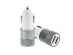 Incarcator auto 1A 2 USB-uri gri