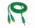 Cablu jack 3,5mm la 2RCA 3m verde 4.0X8mm