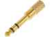 Adaptor jack 3,5mm mama la jack 6,3mm gold stereo