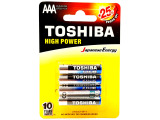 Baterii alcaline AAA Toshiba R3 High Power, 4 buc