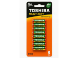 Baterii R3 zinc Toshiba HD blister 8buc