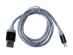 Cablu microusb gri/ negru cu led
