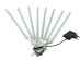 Instalatie meteori 8 tuburi 80cm alb rece 4.5m interconectabil