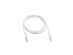Cablu jack 3,5mm la jack 3,5mm textil alb