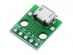 Modul adaptor MicroUSB DIP2.54mm