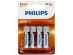 Set 4 baterii Philips Longlife R6