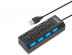 Hub USB 4 porturi cu intrerupator ON/OFF