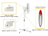 Ventilator camera cu picior 40cm