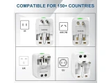 Adaptor priza universal de calatorie cu 2 x USB