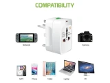 Adaptor priza universal de calatorie cu 2 x USB