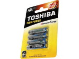 Baterii alcaline AAA Toshiba R3 High Power, 4 buc